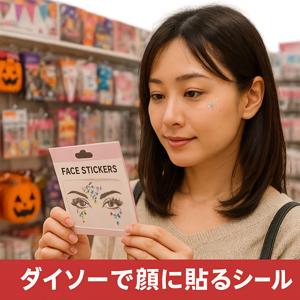 顔に貼るシールはダイソーで買える?種類・使い方・注意点をわかりやすく解説